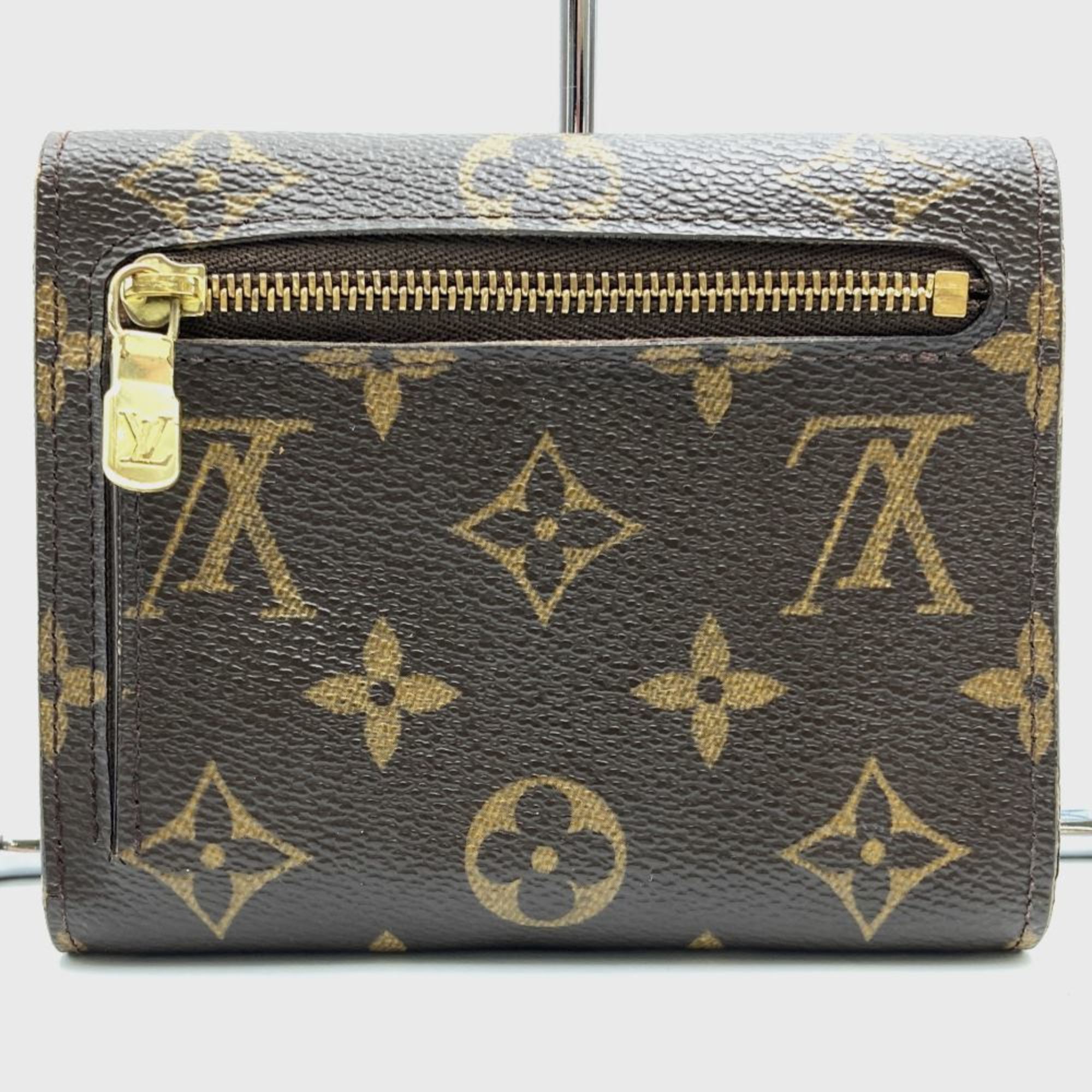 LOUIS VUITTON Louis Vuitton Portefeuille Koala Tri-fold Wallet Compact Monogram Canvas Brown M58013 Women's