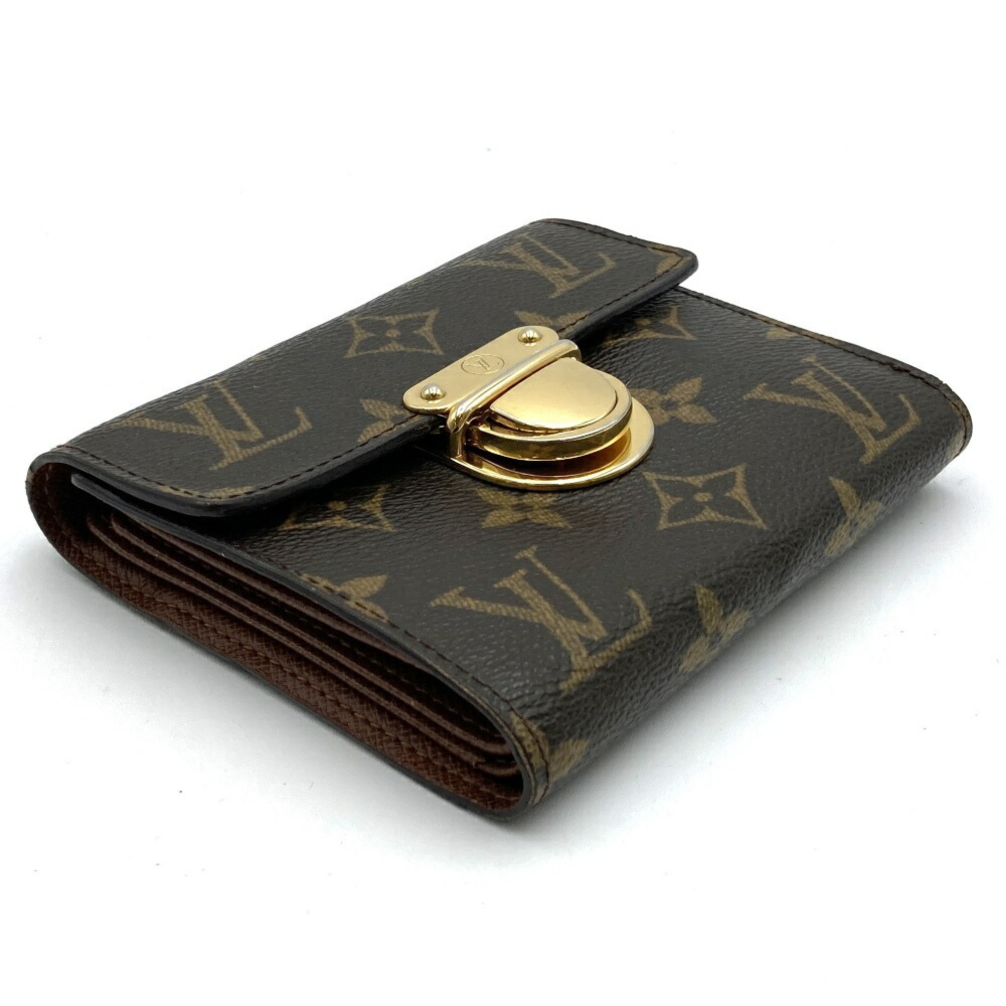 LOUIS VUITTON Louis Vuitton Portefeuille Koala Tri-fold Wallet Compact Monogram Canvas Brown M58013 Women's