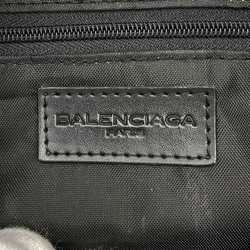 BALENCIAGA Handbag BB Monogram Canvas x Leather Black Women's