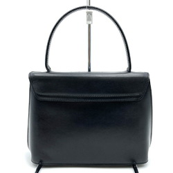 CELINE handbag leather black women's