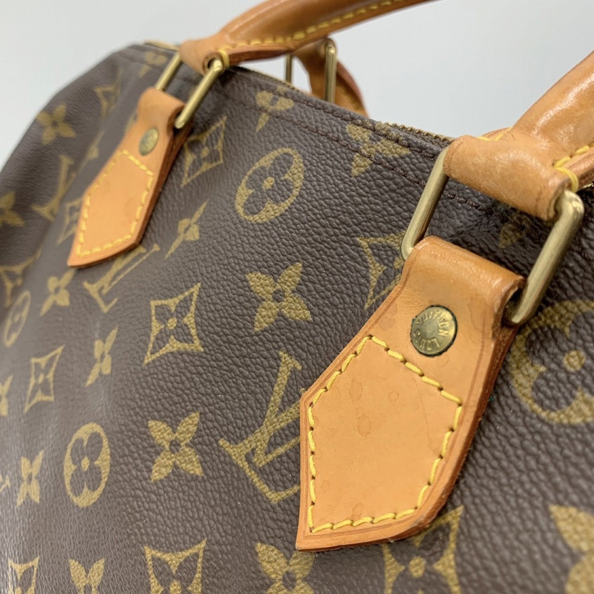 LOUIS VUITTON Louis Vuitton Speedy 30 (old) handbag Monogram canvas Brown M41526 Women's