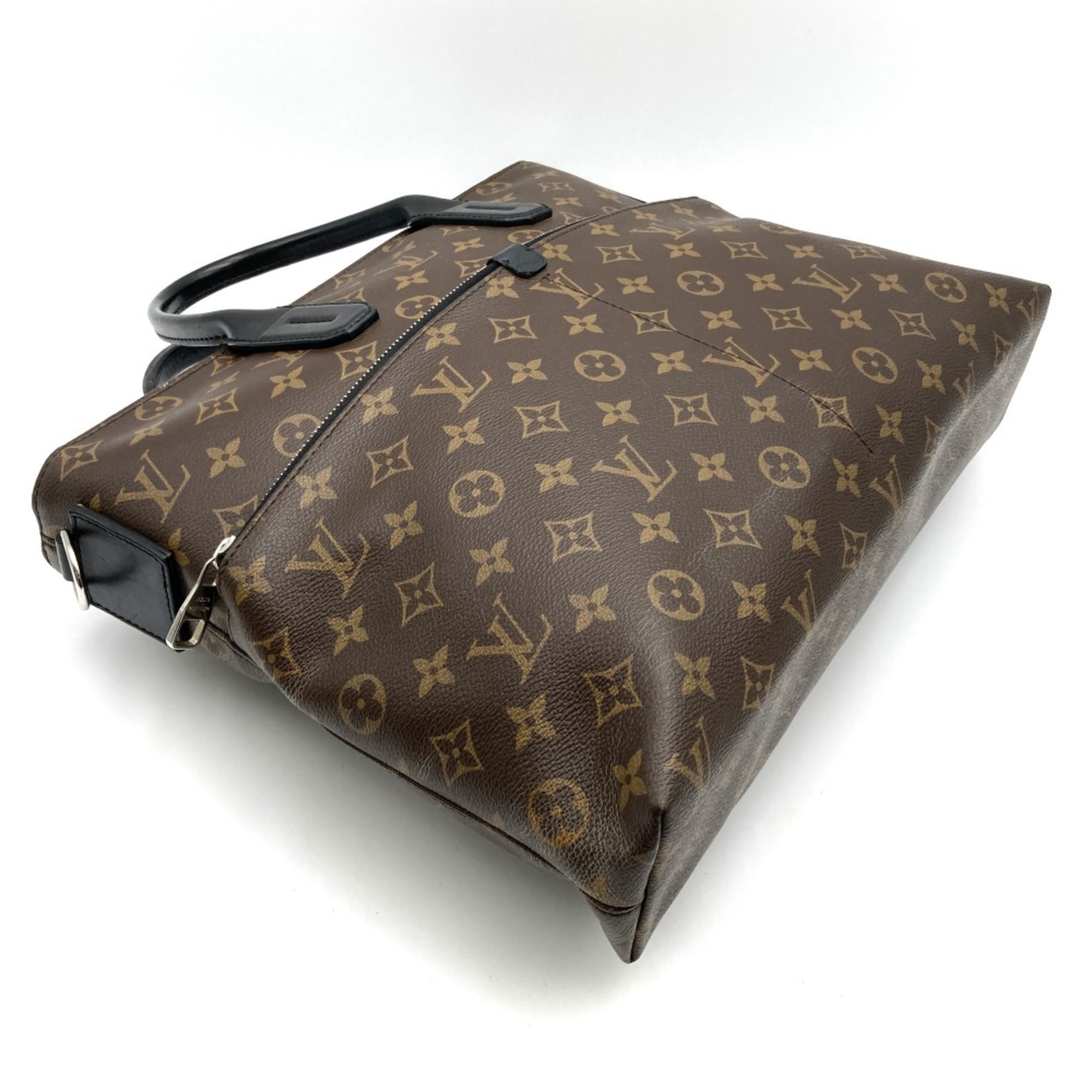 LOUIS VUITTON M61288 Monogram Macassar 7DW Tote Bag Canvas Brown Men's Women's