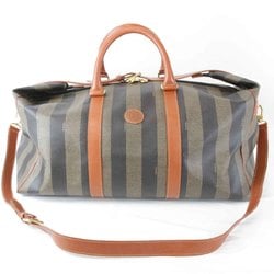 FENDI Boston bag, grey x black, for women