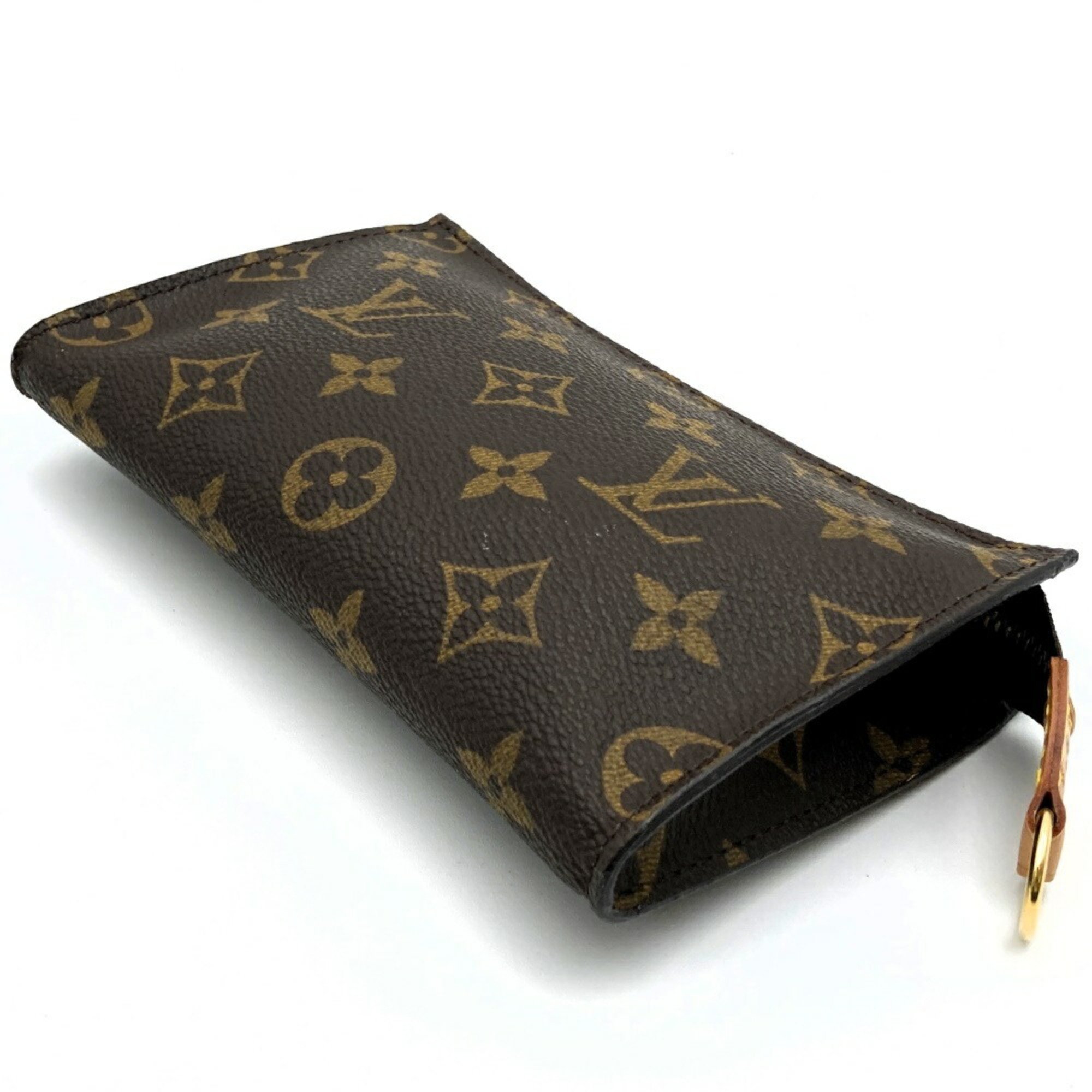 LOUIS VUITTON M42236 Monogram Bucket Pouch Only Brown Canvas