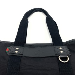 GUCCI 268175 Tote Bag Shelly Nylon Canvas Black Women's