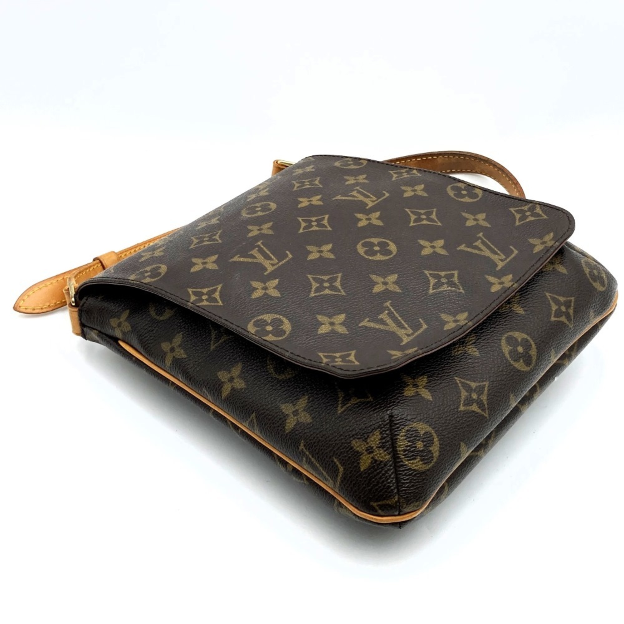 LOUIS VUITTON M51258 Musette Salsa Short Shoulder Bag Brown Monogram Canvas Women's