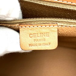 CELINE MC96 handbag, macadam pattern, turnlock, leather, brown, women's