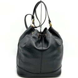 Burberrys Shoulder Bag Coin Nova Check Leather Black Women's