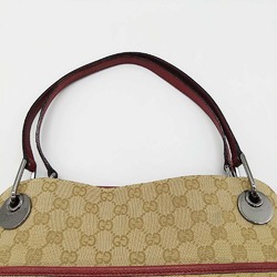 GUCCI Shoulder Bag GG Canvas Brown/Red 121023 Women's Fashion ITSC4NYBUQQS