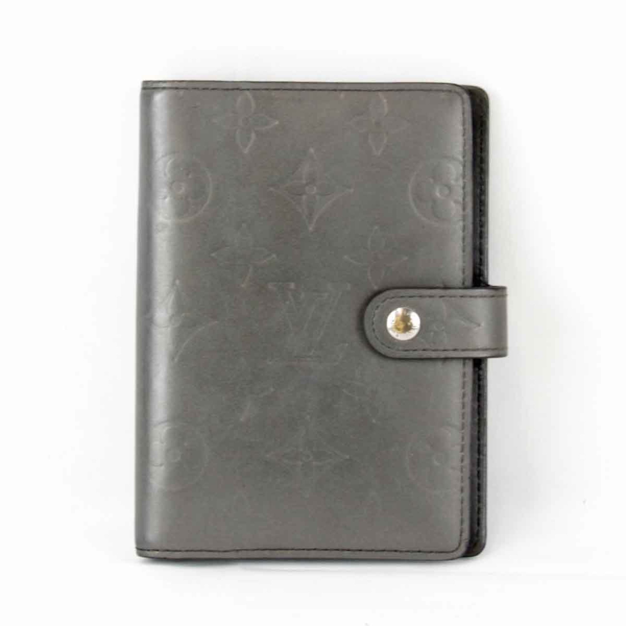 LOUIS VUITTON Louis Vuitton Agenda PM R20932 Notebook Cover Monogram Matte Grey Women's