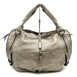 CELINE Bittersweet Handbag Leather Silver Metallic 160663 Women's