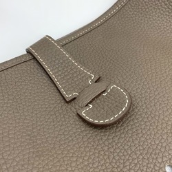 HERMES Evelyn 3 PM shoulder bag, sophisticated, Taurillon Clemence, Etoupe, Greige, for women