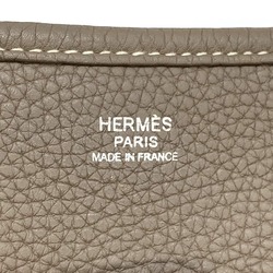 HERMES Evelyn 3 PM shoulder bag, sophisticated, Taurillon Clemence, Etoupe, Greige, for women