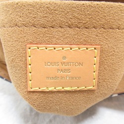 LOUIS VUITTON Since1854 Petite Sac Plat Shoulder Bag Fabric Leather Monogram Jacquard Women's Blue M80288