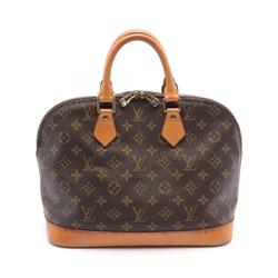 Louis Vuitton Alma PM Handbag Bag Coated Canvas Leather Monogram Women's Brown M51130