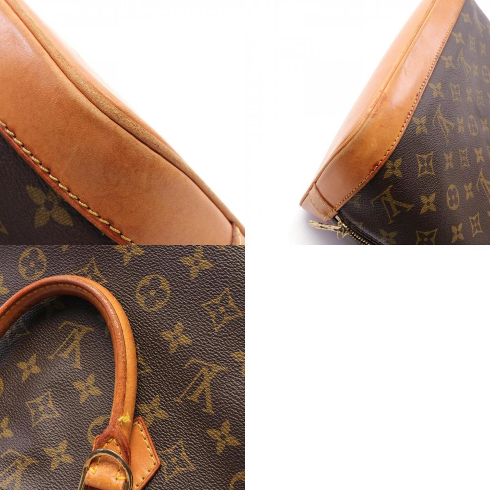 Louis Vuitton Alma PM Handbag Bag Coated Canvas Leather Monogram Women's Brown M51130