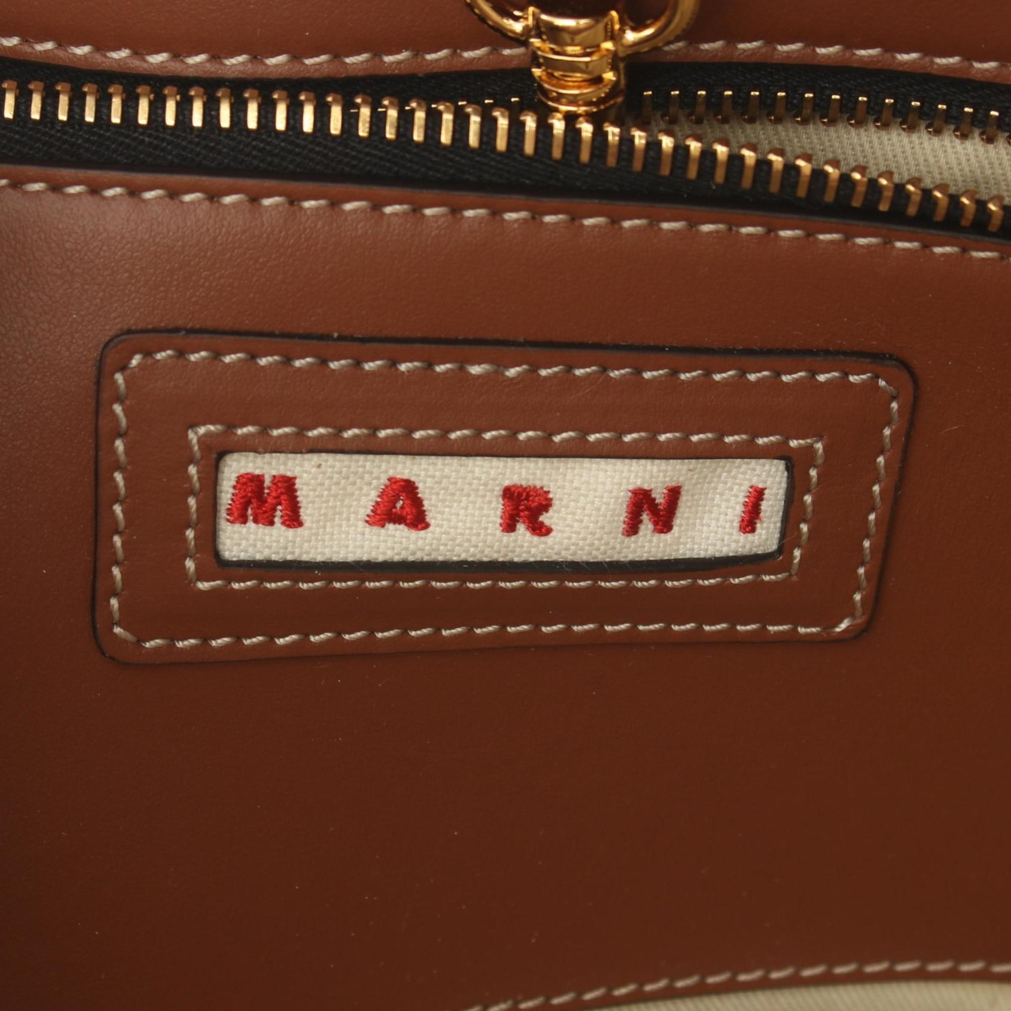 MARNI TROPICALIA Tropicalia handbag, leather bag, women's, brown