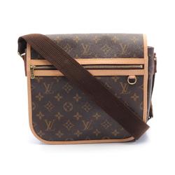 Louis Vuitton PM Bosphore Shoulder Bag, Coated Canvas, Leather, Monogram, Women's, Brown, M40106