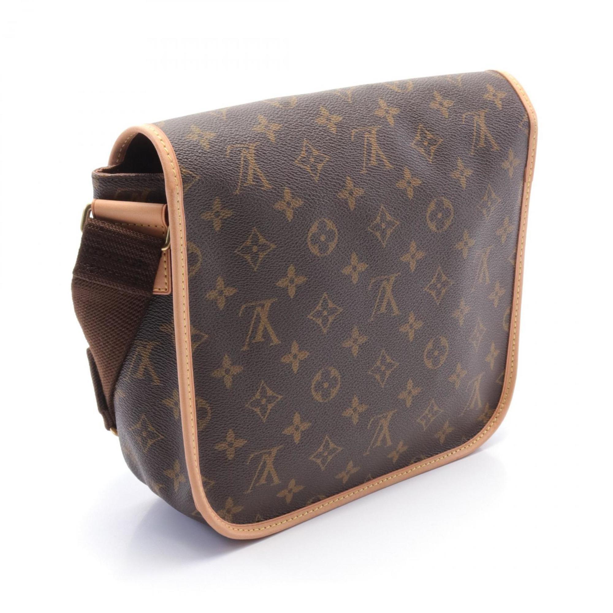 Louis Vuitton PM Bosphore Shoulder Bag, Coated Canvas, Leather, Monogram, Women's, Brown, M40106