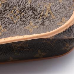 Louis Vuitton PM Bosphore Shoulder Bag, Coated Canvas, Leather, Monogram, Women's, Brown, M40106