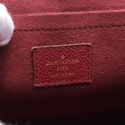 Louis Vuitton Saint Placide Shoulder Bag, Coated Canvas, Leather, Monogram, Women's, Brown, Bordeaux, M43715