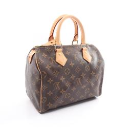 Louis Vuitton Speedy 25 Handbag Bag Coated Canvas Leather Monogram Women's Brown M41109