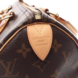 Louis Vuitton Speedy 25 Handbag Bag Coated Canvas Leather Monogram Women's Brown M41109