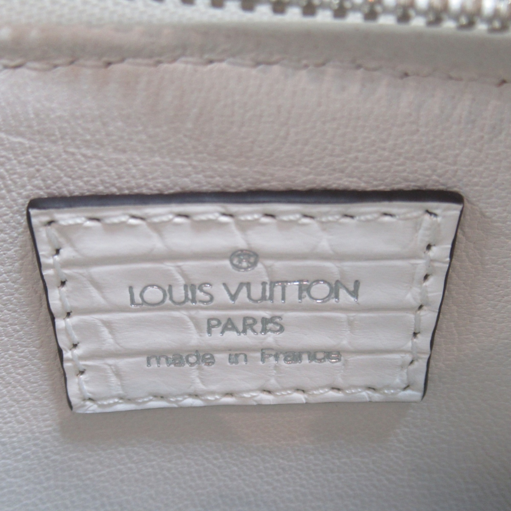 Louis Vuitton Alma BB Shoulder Bag, Coated Canvas, Women's, White, N99218