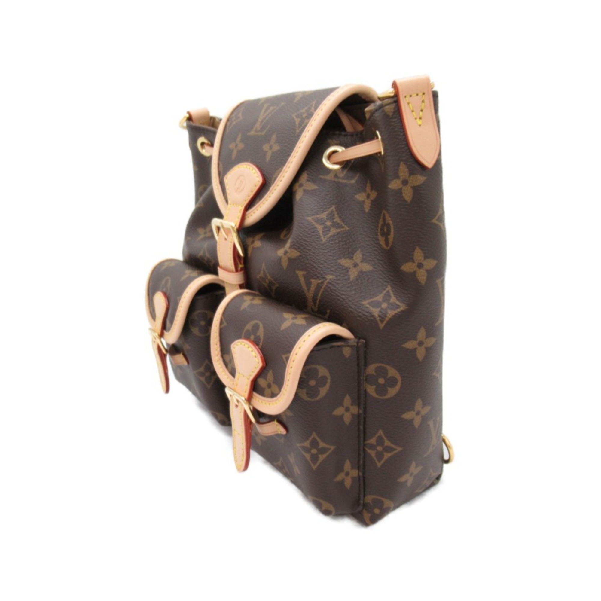 Louis Vuitton LOUIS VUITTON Excursion PM Backpack Rucksack Bag Coated Canvas Monogram Women's Brown M46932