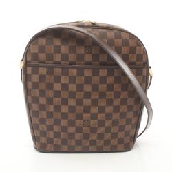 Louis Vuitton Ipanema GM Shoulder Bag, Coated Canvas, Leather, Damier, Women's, Brown, N51292