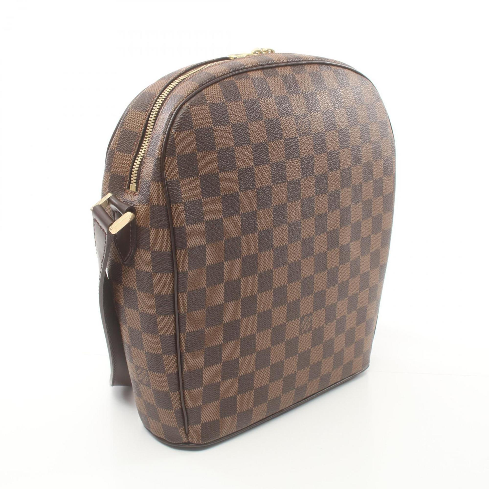 Louis Vuitton Ipanema GM Shoulder Bag, Coated Canvas, Leather, Damier, Women's, Brown, N51292