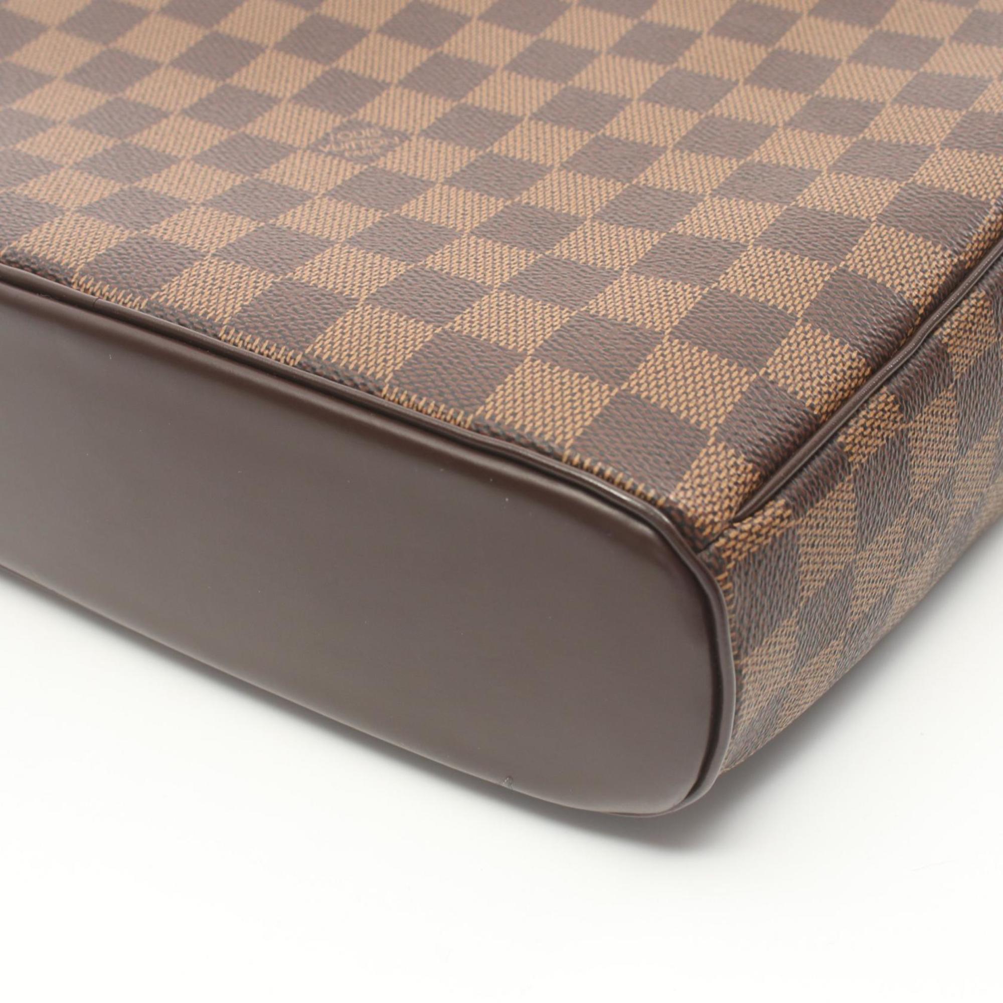 Louis Vuitton Ipanema GM Shoulder Bag, Coated Canvas, Leather, Damier, Women's, Brown, N51292