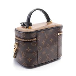 LOUIS VUITTON Vanity NV PM Handbag Bag Coated Canvas Leather Monogram Reverse Women's Brown Black M45165