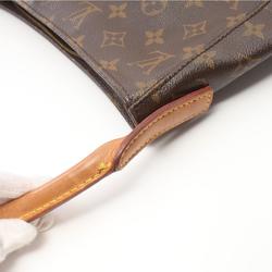 Louis Vuitton LOUIS VUITTON Looping GM Monogram Shoulder Bag Coated Canvas Leather Women's Brown M51145