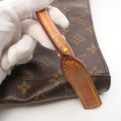 Louis Vuitton LOUIS VUITTON Looping GM Monogram Shoulder Bag Coated Canvas Leather Women's Brown M51145