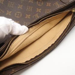 Louis Vuitton LOUIS VUITTON Looping GM Monogram Shoulder Bag Coated Canvas Leather Women's Brown M51145