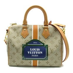 Louis Vuitton Speedy Bandouliere 25 Shoulder Bag Canvas Monopanam Women's Beige M46749