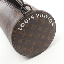 LOUIS VUITTON Soft Polochon MM Handbag Bag Coated Canvas Leather Women's Brown Orange M46691