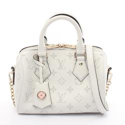 Louis Vuitton Speedy Bandouliere 20 Handbag Bag Leather Monogram Women's White M11276