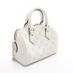 Louis Vuitton Speedy Bandouliere 20 Handbag Bag Leather Monogram Women's White M11276