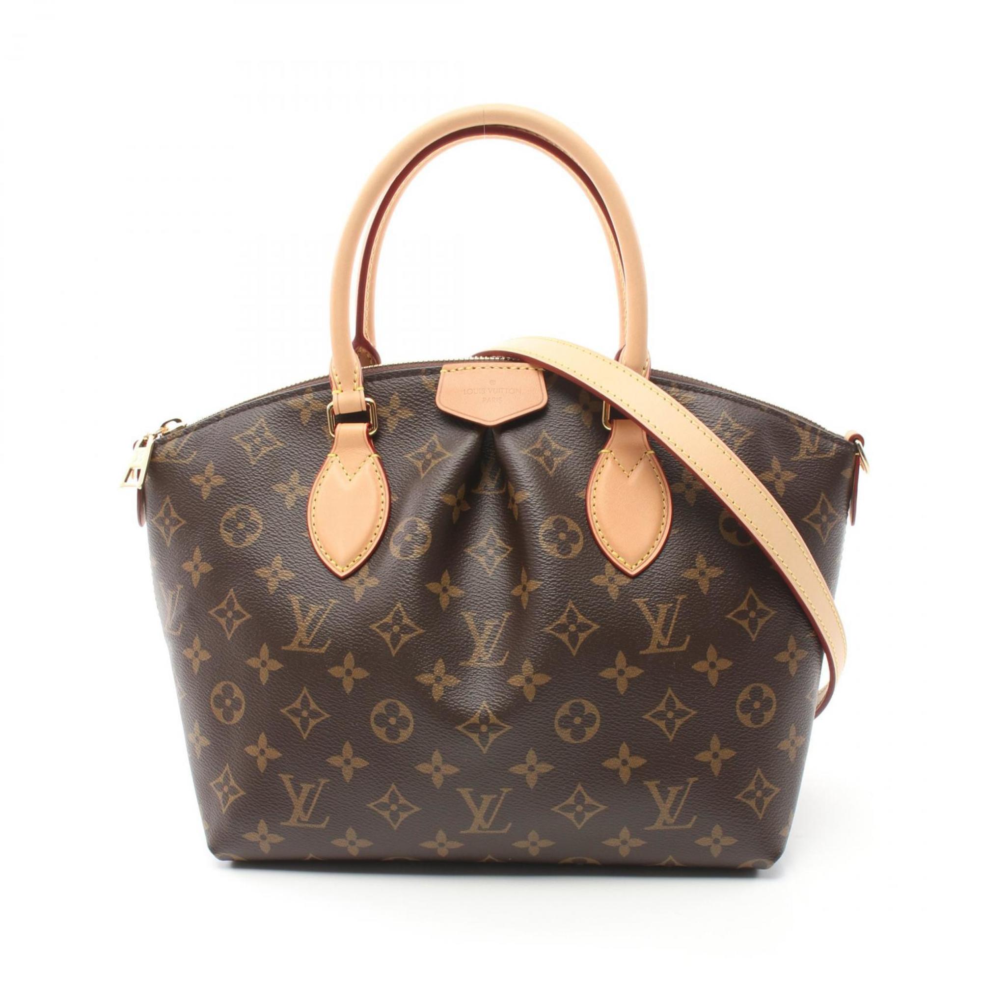 Louis Vuitton Boetie NM PM Handbag Bag Coated Canvas Leather Monogram Women's Brown M45986