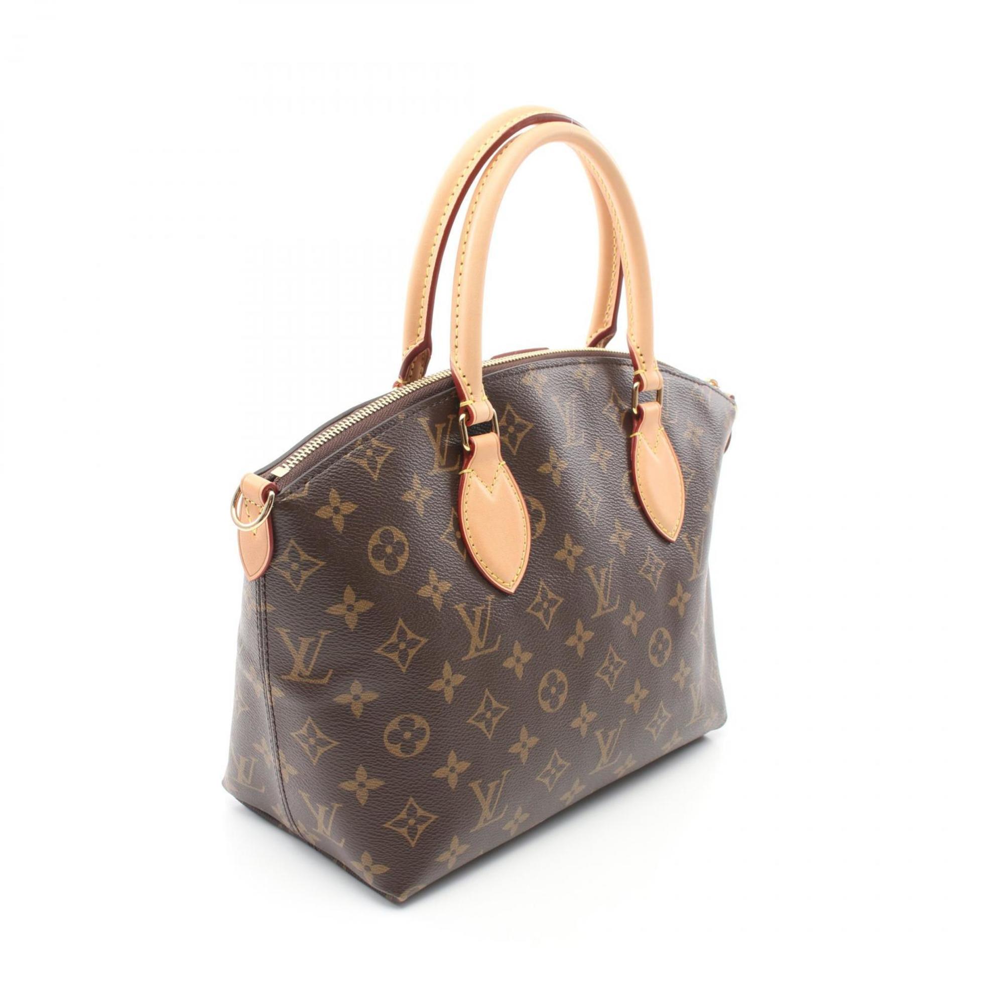 Louis Vuitton Boetie NM PM Handbag Bag Coated Canvas Leather Monogram Women's Brown M45986