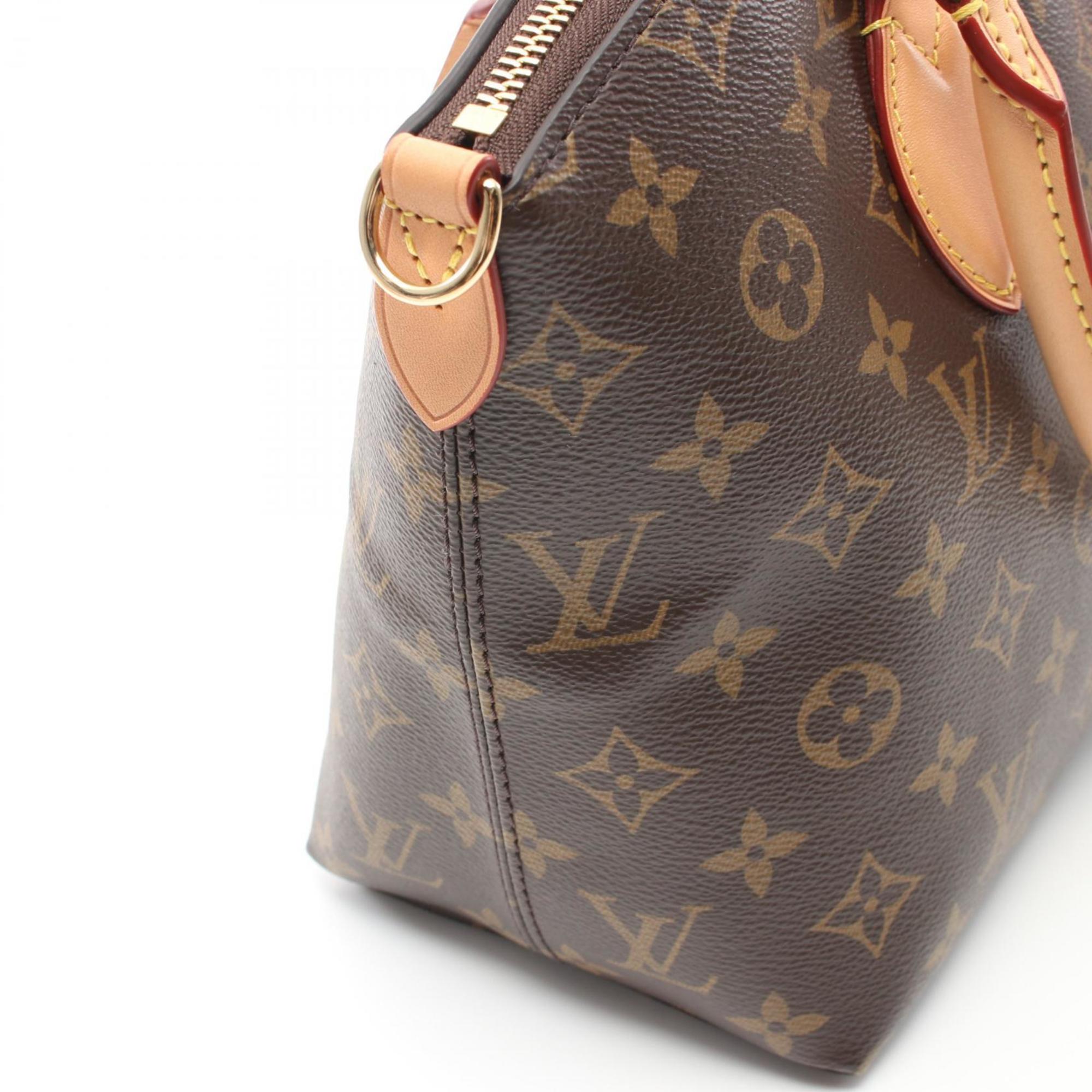 Louis Vuitton Boetie NM PM Handbag Bag Coated Canvas Leather Monogram Women's Brown M45986