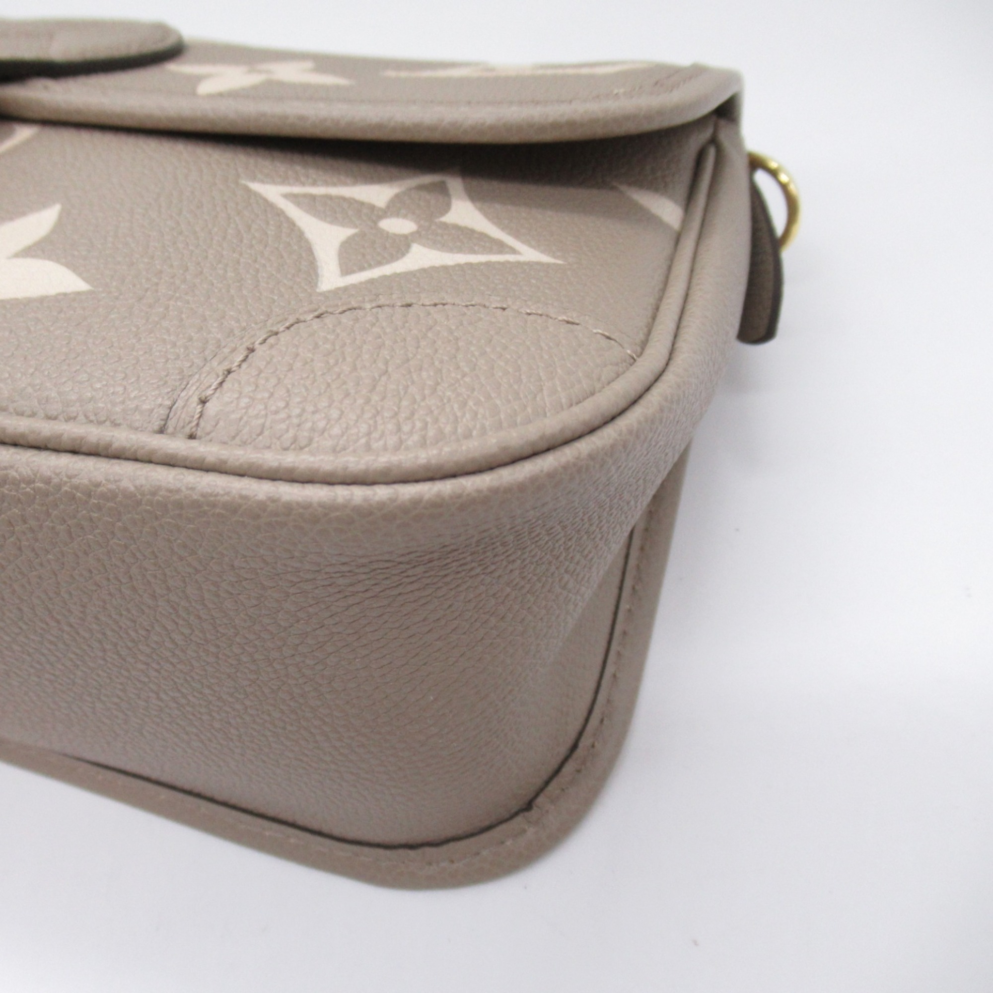 LOUIS VUITTON Diane Shoulder Bag Leather Monogram Empreinte Women's Gray M46583