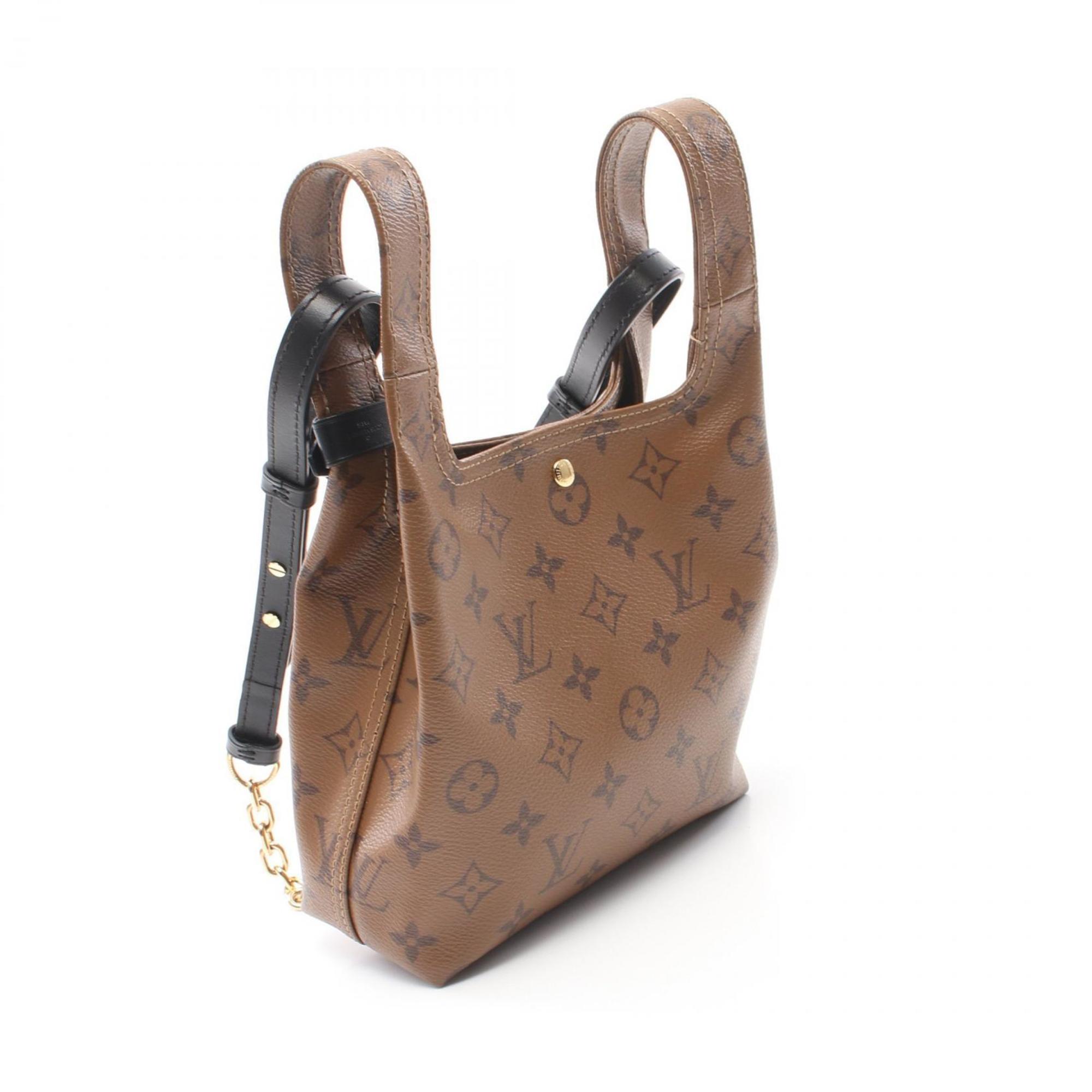 LOUIS VUITTON Atlantis BB Handbag Bag Coated Canvas Leather Monogram Reverse Women's Brown M46816