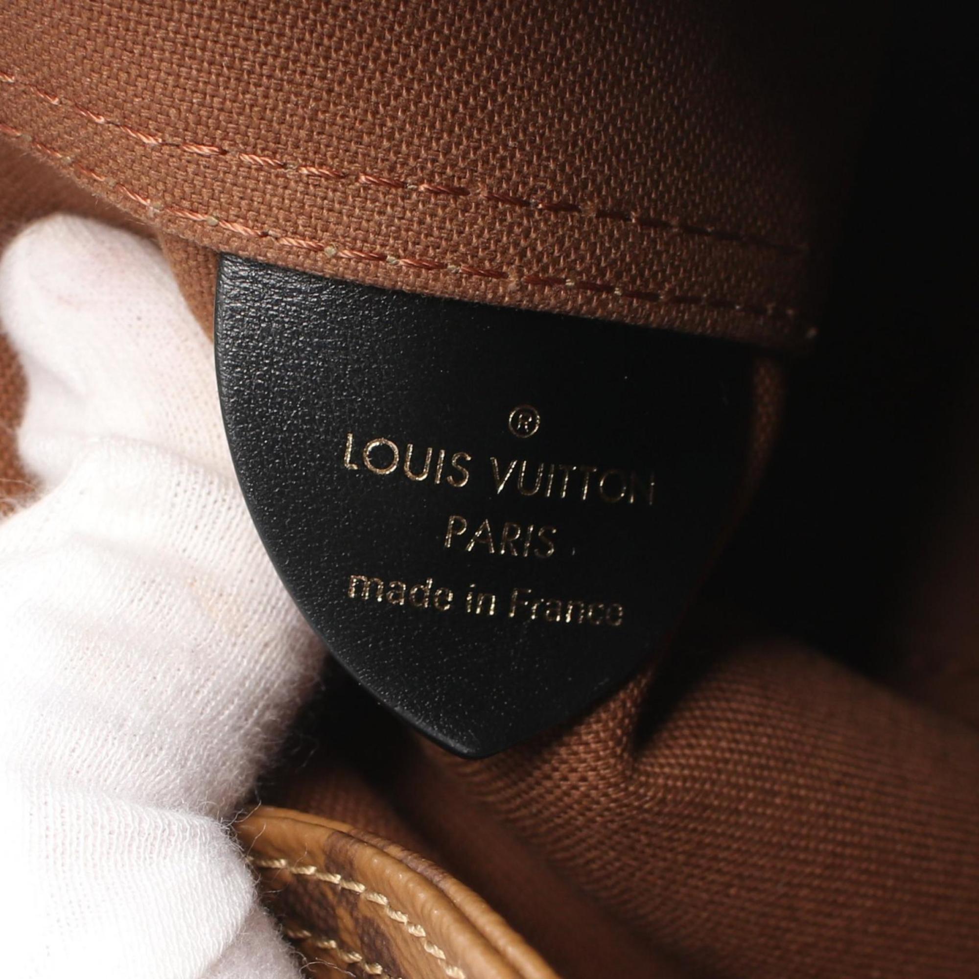 LOUIS VUITTON Atlantis BB Handbag Bag Coated Canvas Leather Monogram Reverse Women's Brown M46816