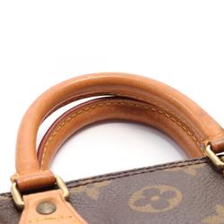 Louis Vuitton Speedy Monogram Handbag Bag Coated Canvas Leather Women's Brown M41534