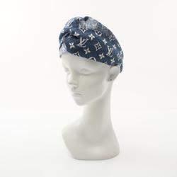 Louis Vuitton LOUIS VUITTON Headband Denim Women's Navy M77470