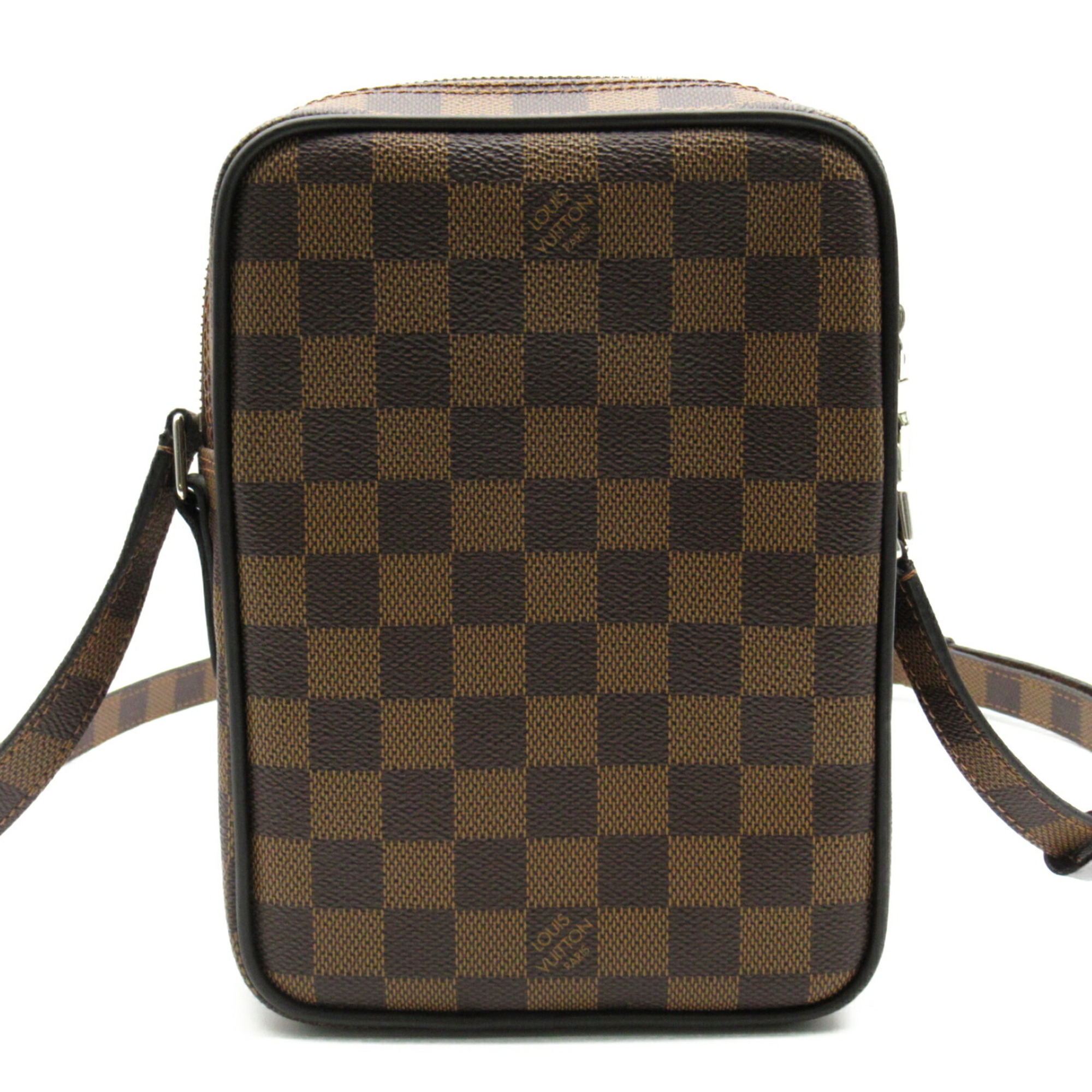 Louis Vuitton LOUIS VUITTON Amazon Shoulder Bag Coated Canvas Damier Savannah Men's Brown N42703