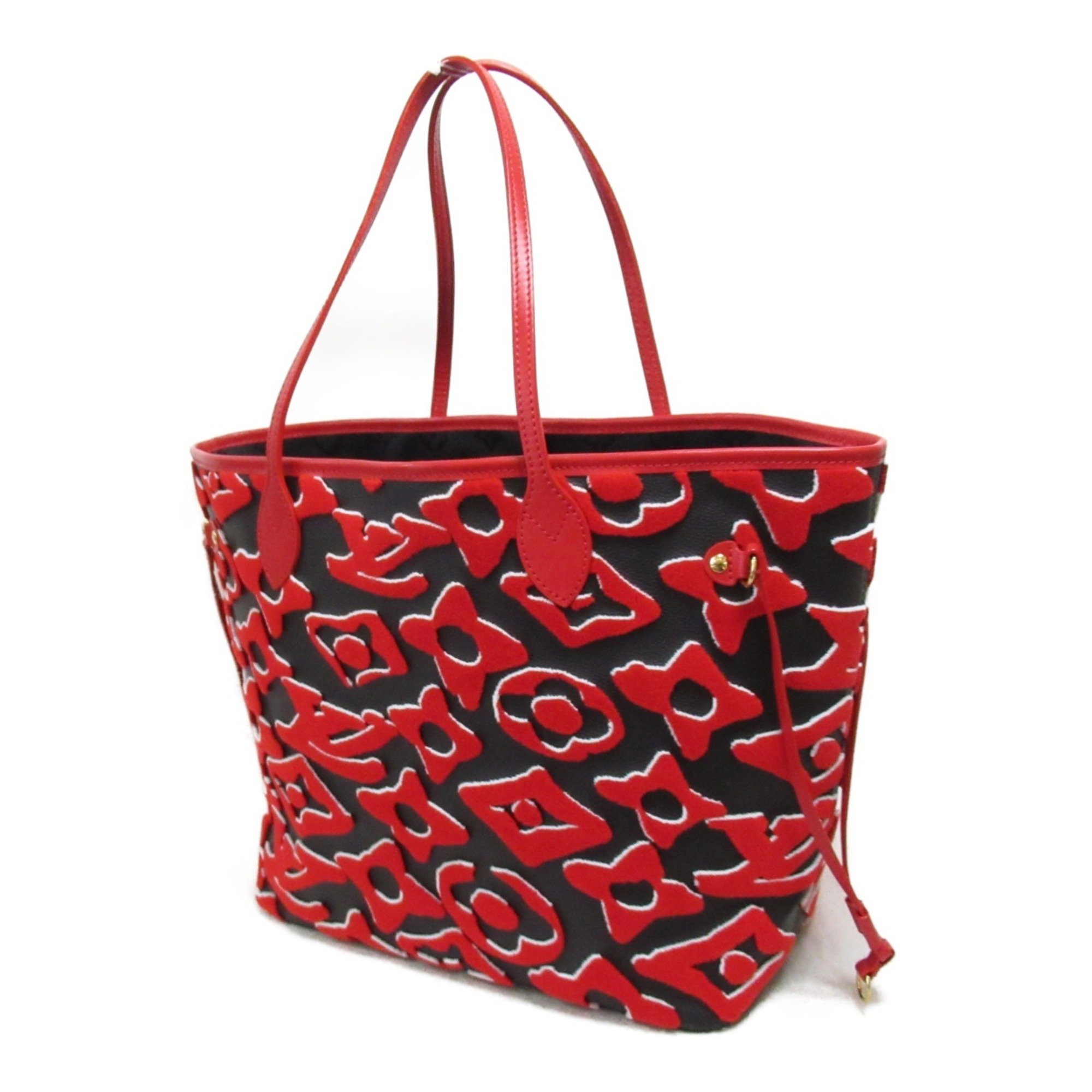 Louis Vuitton LOUIS VUITTON LV x UF Neverfull MM Bag Coated Canvas Monogram (Tufted) Women's Red M45544